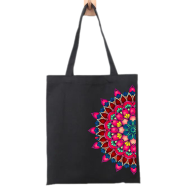 Fashionable Fabric Tote Bag With Zipper image