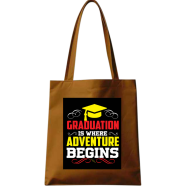 Fashionable Fabric Tote Bag With Zipper image