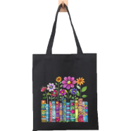 Fashionable Fabric Tote Bag With Zipper - BG-120 image