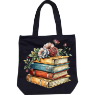 Fashionable Fabric Tote Bag With Zipper image