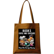 Fashionable Fabric Tote Bag With Zipper image