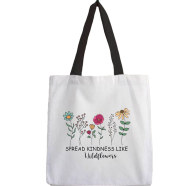 Fashionable Fabric Tote Bag With Zipper image