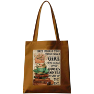 Fashionable Fabric Tote Bag With Zipper icon