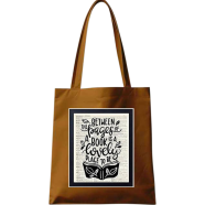 Fashionable Fabric Tote Bag With Zipper image