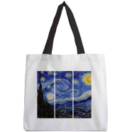 Fashionable Fabric Tote Bag With Zipper - BWTS -261 image