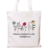 Fashionable Fabric Tote Bag With Zipper image