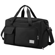 Fashionable Large Capacity Travel And Gym Bag (Black) image