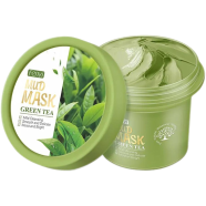 Fenyi Green Tea Mud Mask Brightening Remove Acne Pores Blackheads Cleansing Oil Control- 100ml image