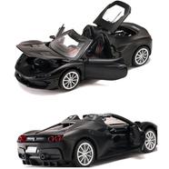 Ferrari 32473 J50 Diecast Alloy Car 1:32 Supercar Vehicles Metal Car Model Car Sound Light Toys For Gift image