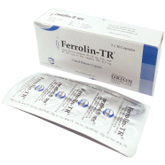 Ferrolin TR 150 mg Plus 0. 5 - 10's pack Capsule image