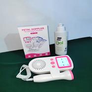 Fetal doppler Rate Monitor Baby Fetal Sound Heart Detector LCD Display with gel. image