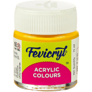 Fevicryl Acrylic and Fabric Colour, 10 ml - Golden image