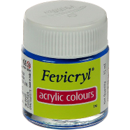 Fevicryl Acrylic and Fabric Colour, 15 ml - Carolina Blue image