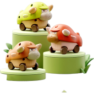 Fexja Press Beef Car Baby / Kids Toy Spring Car - 1pcs [Any Color] image