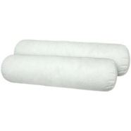 Fiber Bolster Pillow Tissue Fabric White 22x24 Inch image