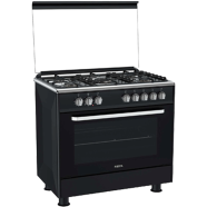 Fiesta FE96G5-SB 5-Burner Standing Gas Cooker (Black) image