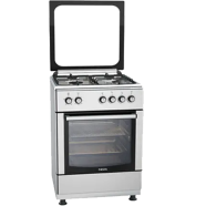 Fiesta FO66G4 S Standing Gas Oven 4 Burners Silver image
