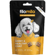 Filomilo Dog Functional Filled Treats Shiny and Healthy Coat 70 gm icon