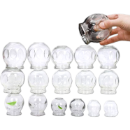 Fire Glass Cupping Set 16 Pieces Traditional Massage Therapy image