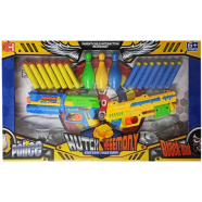 Fires Foam Darts Shooter Plastic Soft Bullet Blaster Toy Gun With Suction Target Board [nub_gun_double_(yandb)] image