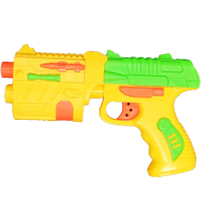 Fires Foam Darts Shooter Plastic Soft Bullet Blaster Toy Gun With Suction Target Board (nub_small_b104_yellow) image