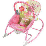 Fisher Price Infant To Toddler Baby Rocker With Musical Toy Bar And Vibrations - Pink -304102044