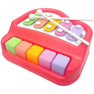 Five Keys 2 in 1 Striking Xylophone Piano Toy With Xylo stick (xylophone_he8011_5key_ran) image
