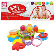 Five Pcs Mimi Bell Eres For New Born Baby Rattle And Teether (Mimi_bells_pack_m2) model-2 image