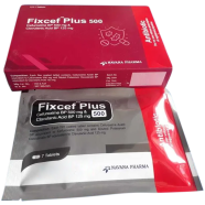 Fixcef Plus 500mg 125mg Tablet 7's Strip image