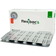 Flexibac 5 mg Tablet 15's Strip icon
