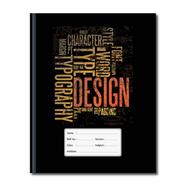 Floral Binding KhataTypography Design (White) - 200 Pages