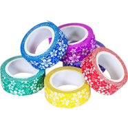 Floral Paper Tape - 6 Pcs.