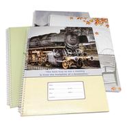 Floral Spiral Khata -160 Page (Size-11.2) image