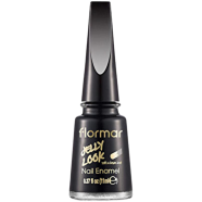Flormar Jelly Look Nail Enamel JL28 Patent Black Leather image