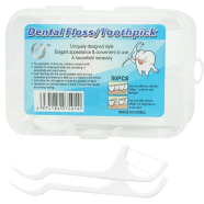 Floss Pick Dental Toothpick Interdental Cleaner Box 50 Pcs image