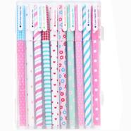 Flower Kawaii Korean Colorful Gel Pen - (10 Pcs) 