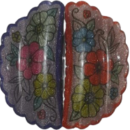 Flower Print Acetic Acid Shark Cute Sweet Hair Clip 2 Pcs icon