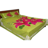 Flower Printed Cotton Bedsheet image