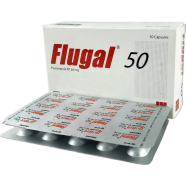 Flugal 50 mg Capsule 10's strip image