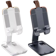 Foldable Desk Mobile Phone Holder Stand Adjustable Height Holder Desktop Phone Stand for Desk image