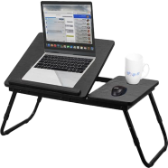 Foldable Double Head Laptop Table image