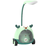 Foldable LED Study Lamp for Kids With Pen Holder and Built-in Sharpener (Multicolor) image