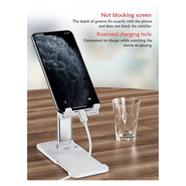 Foldable Phone Stand Holder Desktop Mobile Stand Holder Adjustable Lift Able Fold Able Universal image