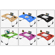 Folding Laptop Table - Portable Study and Work Desk for Bed, Sofa and Floor Use image