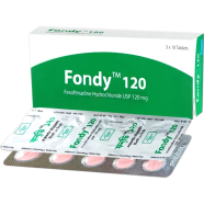 Fondy 120 Mg Tablet-10's Strip image