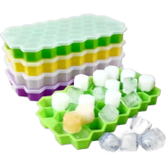 Food Grade Silicone Ice Cube Tray With Lid - 1pc (Any Color) image