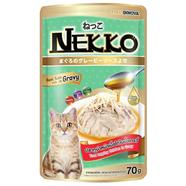 Nekko Foodinnova Adult Pouch Wet Cat Food Tuna Topping Chicken In Gravy 70g image