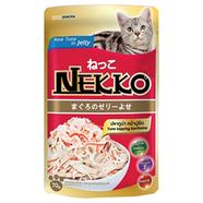 Nekko Foodinnova Adult Pouch Wet Cat Food Tuna Topping Kanikama In Jelly 70g image