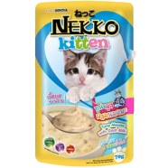Foodinnova Nekko Kitten Pouch Wet Cat Food Tuna Mousse With Goat Milk 70g image