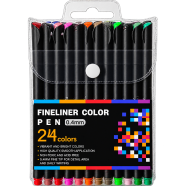 Foska Art Drawing Fineliner Color Marker Pen 24 Pcs icon